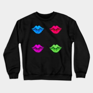 Neon Lips Crewneck Sweatshirt